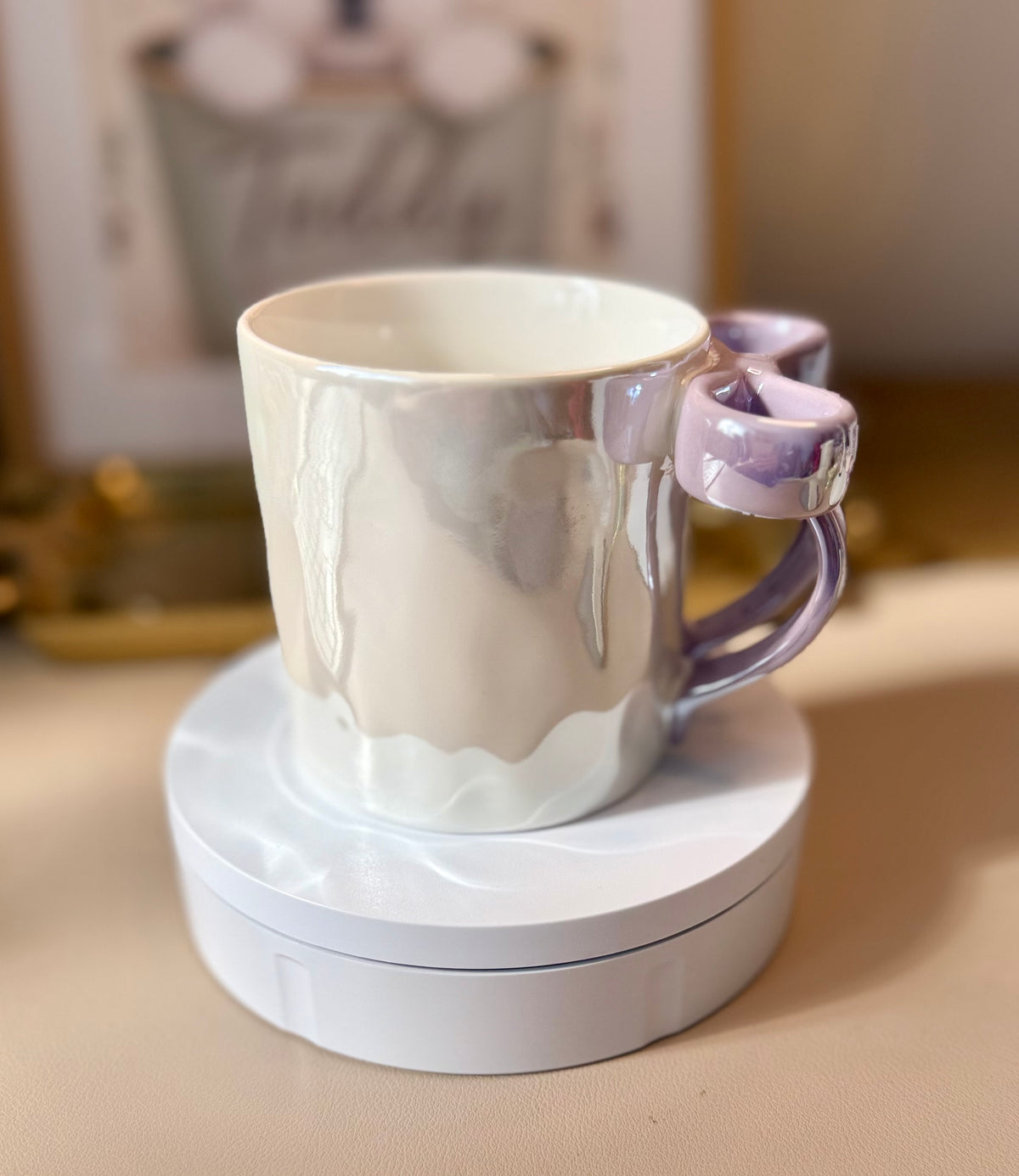 Pearl Bow Ceramic Mug